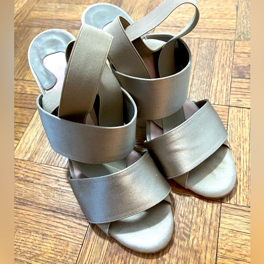 Chloe satin high heel sandals Sz 39 (us 9)